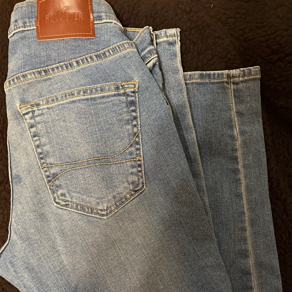 Hollister Men's Skinny Jeans - Light Blue